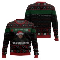 Hooktab Samsquanch Trailer Park Boys Ugly Christmas Sweater