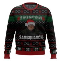 Hooktab Samsquanch Trailer Park Boys Ugly Christmas Sweater