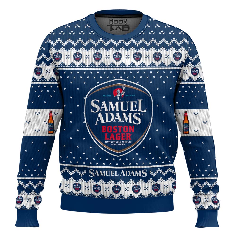 Hooktab Samuel Adams Ugly Christmas Sweater Hooktab Samuel Adams Ugly Christmas Sweater