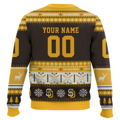 Hooktab San Diego Padres – Custom Name And Number Ugly Sweater