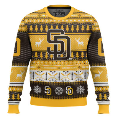 San Diego Padres - Custom Name And Number Ugly Sweater