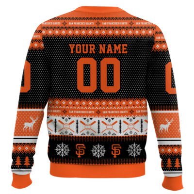 Hooktab San Francisco Giants – Custom Name And Number Ugly Sweater