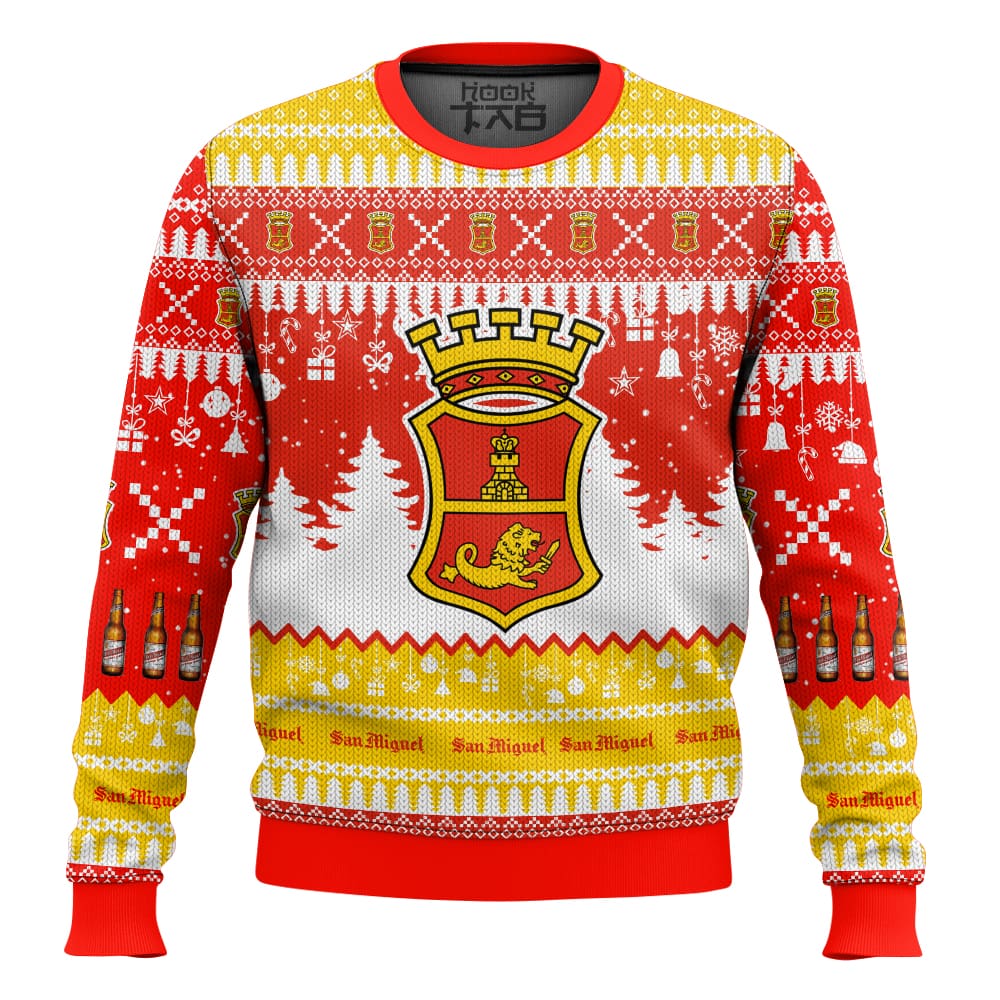 Hooktab San Miguel Brews Ugly Christmas Sweater Hooktab San Miguel Brews Ugly Christmas Sweater