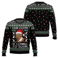 Hooktab Sani Cloth Is Coming To Town WWE Ugly Christmas Sweater