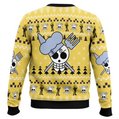 Hooktab Sanji One Piece Ugly Christmas Sweater