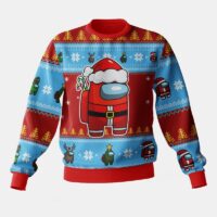 Hooktab Santa Among Us Ugly Christmas Sweater
