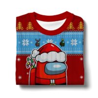Hooktab Santa Among Us Ugly Christmas Sweater