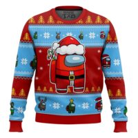 Hooktab Santa Among Us Ugly Christmas Sweater