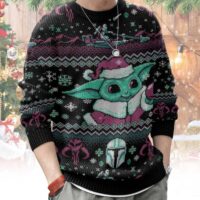 Hooktab Santa Baby Yoda Star Wars Ugly Christmas Sweater