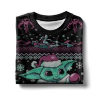 Hooktab Santa Baby Yoda Star Wars Ugly Christmas Sweater
