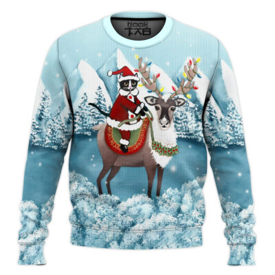 Santa Cat Ugly Christmas Sweater