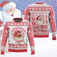 Hooktab Santa Christmas Vibes Ugly Christmas Sweater