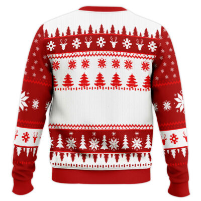 Hooktab Santa Claus & The Grinch Woman Yelling At A Cat Meme Ugly Christmas Sweater