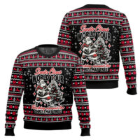 Hooktab Santa Claus World Tour Ugly Christmas Sweater