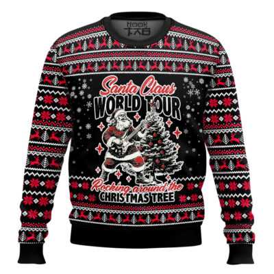 Santa Claus World Tour Ugly Christmas Sweater