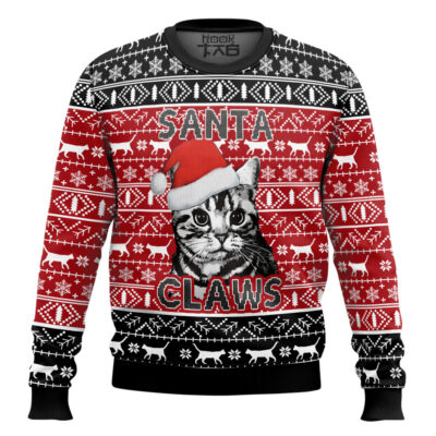 Santa Claws Cat Ugly Christmas Sweater