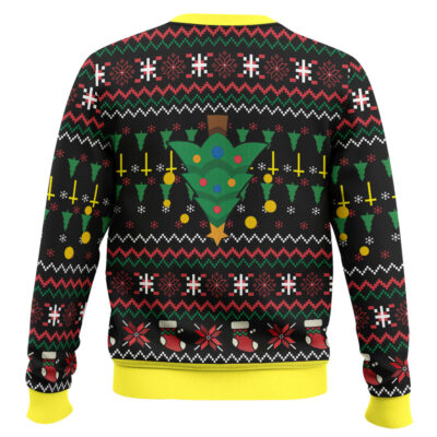 Hooktab Santa Emeritus Papa Emeritus Ghost Ugly Christmas Sweater