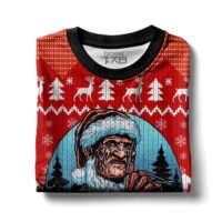 Hooktab Santa Freddy Krueger A Nightmare On Elm Street Ugly Christmas Sweater
