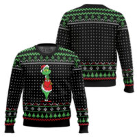 Hooktab Santa Grinch Ugly Christmas Sweater