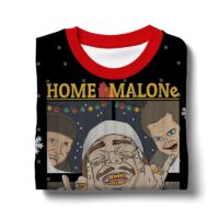 Hooktab Santa Home Malone Ugly Christmas Sweater