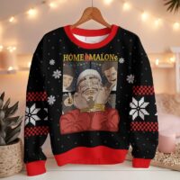 Hooktab Santa Home Malone Ugly Christmas Sweater