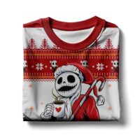 Hooktab Santa Jack Skellington Ugly Christmas Sweater