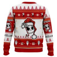 Hooktab Santa Jack Skellington Ugly Christmas Sweater