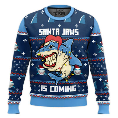 Santa Jaws Is Coming For You Ugly Christmas Sweater