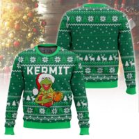Hooktab Santa Kermit The Muppet Show Ugly Christmas Sweater
