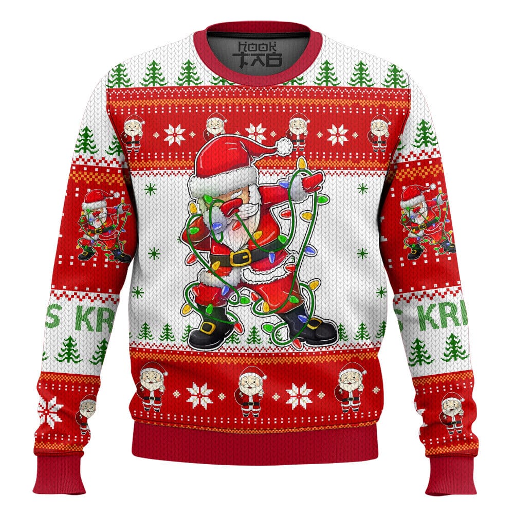Hooktab Santa Kris Kringle Miracle On 34th Street Ugly Christmas Sweater Hooktab Santa Kris Kringle Miracle On 34th Street Ugly Christmas Sweater