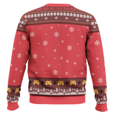 Hooktab Santa-man Pac-man Santa Ugly Christmas Sweater