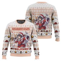 Hooktab Santa Megumin Explosion Konosuba Ugly Christmas Sweater