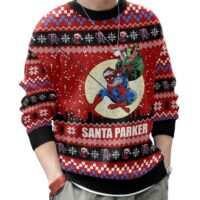 Hooktab Santa Parker Spiderman Ugly Christmas Sweater