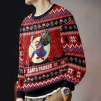 Hooktab Santa Parker Spiderman Ugly Christmas Sweater