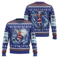 Hooktab Santa Rimuru That Time I Got Reincarnated As A Slime Ugly Christmas Sweater