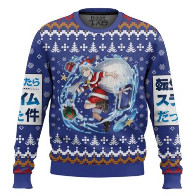 Santa Rimuru That Time I Got Reincarnated As A Slime Ugly Christmas Sweater