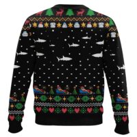 Hooktab Santa Shark Ho Ho Ho Ugly Christmas Sweater