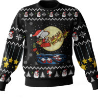 Hooktab Santa Snoopy The Charlie Brown and Snoopy Show Ugly Christmas Sweater