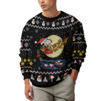 Hooktab Santa Snoopy The Charlie Brown and Snoopy Show Ugly Christmas Sweater