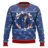 Hooktab Santa Tardis Doctor Who Ugly Christmas Sweater