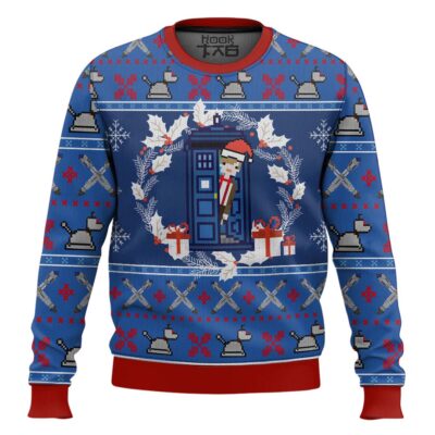 Santa Tardis Doctor Who Ugly Christmas Sweater