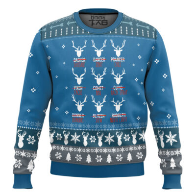 Santa's Reindeer Hunting Ugly Christmas Sweater
