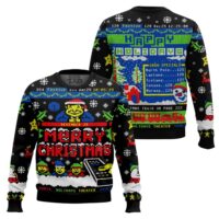 Hooktab Santa's Schedule Ugly Christmas Sweater