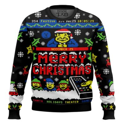 Santa's Schedule Ugly Christmas Sweater
