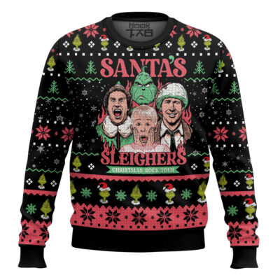 Santa's Sleighers Ugly Christmas Sweater