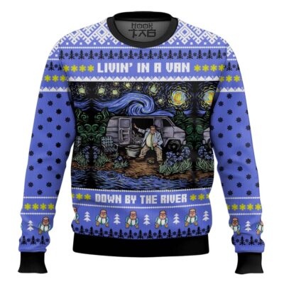 Saturday Night Live Matt Foley Livin' In A Van Down By The River Ugly Christmas Sweater