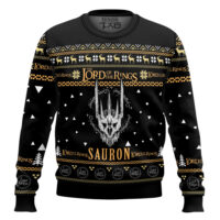 Hooktab Sauron The Lord Of The Rings Ugly Christmas Sweater