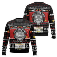 Hooktab Save The Clock Tower Back To The Future Ugly Christmas Sweater