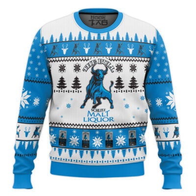 Schiltz Malt Liquor Ugly Christmas Sweater