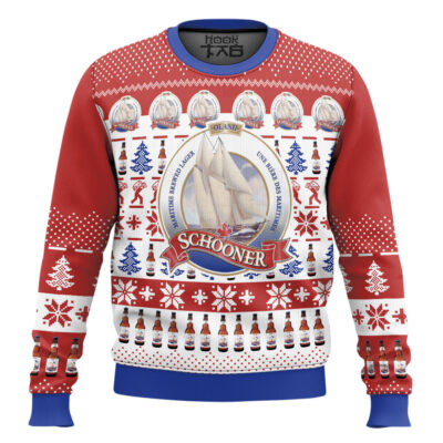 Schooner Beer Ugly Christmas Sweater